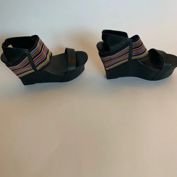 United Nude Black Multicolor Wedges - Picture 4 of 11